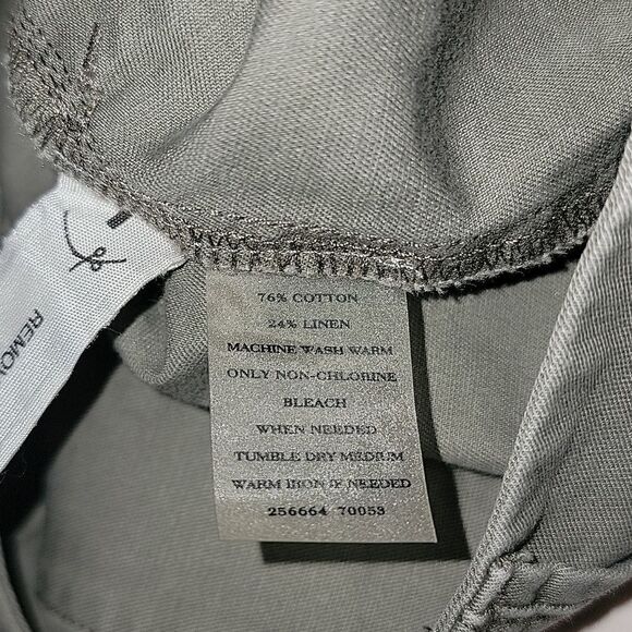 Ann Taylor Cotton/Linen Army Green Cargo Skirt - Picture 7 of 14